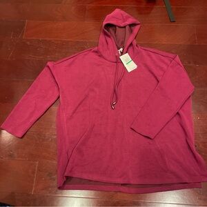 Cable & Gauge Maroon Hoodie Sweater